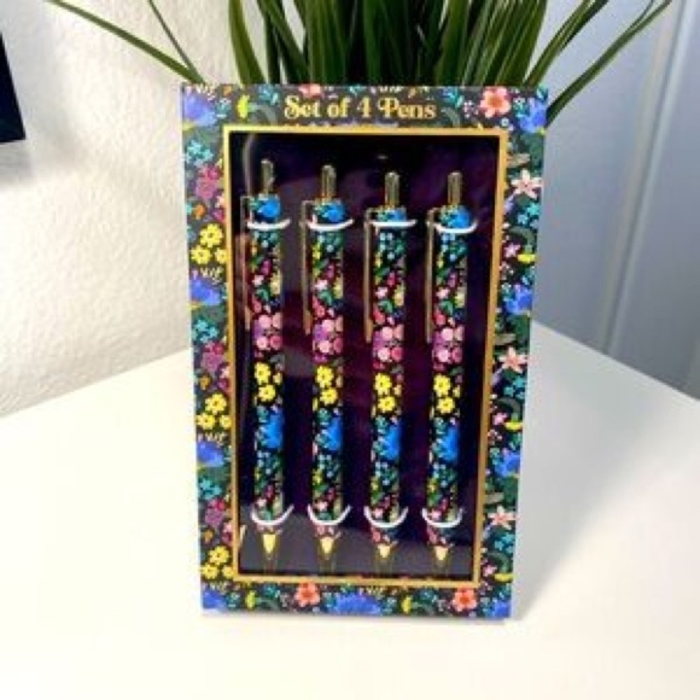 James Burke Collection Floral Patterned Four-Pen Set